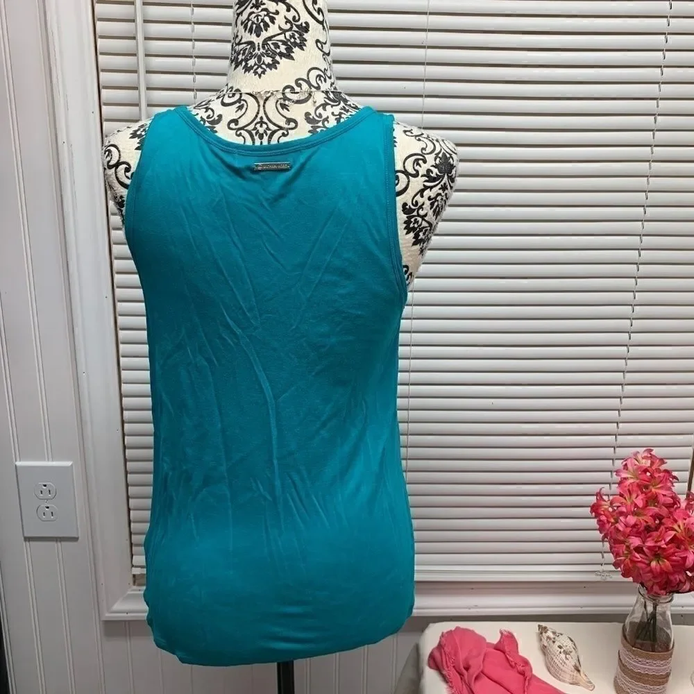 Michael Kors Turquoise Tank Top w/ small pocket S
